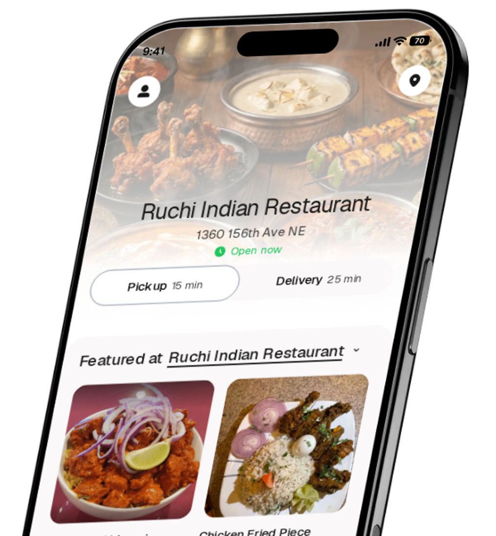 Ruchi Indian Restaurant app preview