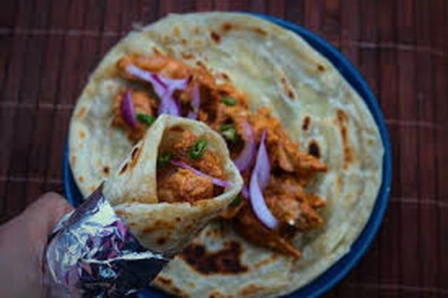Chicken Kathi Roll.