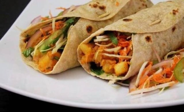 Veg Kathi Roll.